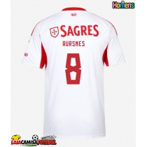 Camisa de Futebol Benfica Fredrik Aursnes #8 Equipamento Alternativo 2025-26 Manga Curta